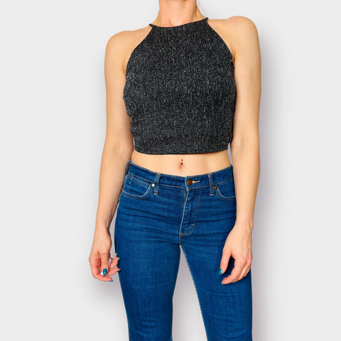 90s Sparkle Cross Back Tank Size M