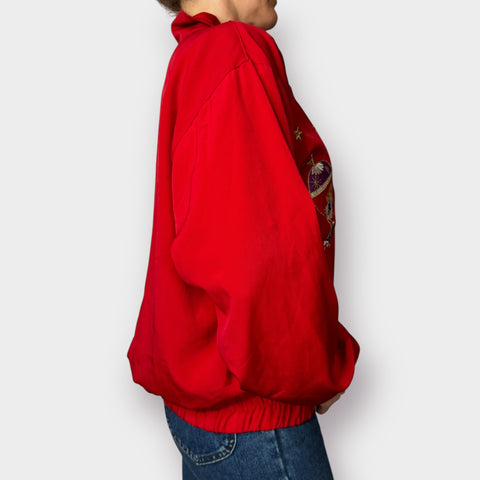 80s Ocean Accents Hot Air Balloon Jacket Size L