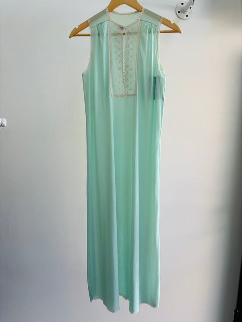 60s Kayser Aqua Nightgown