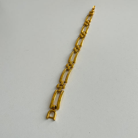 80s Monet Gold Tone Link Bracelet