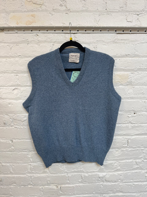 80s Iron Run Blue Sweater Vest Size M