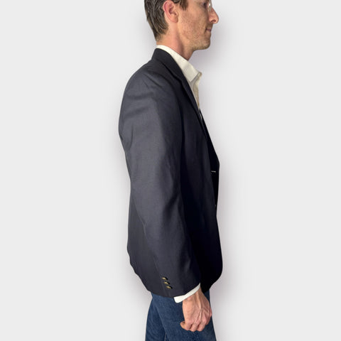 Oscar de la Renta Navy Wool Blazer