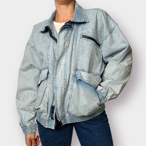80s Levi’s Denim Bomber Jacket Size XL