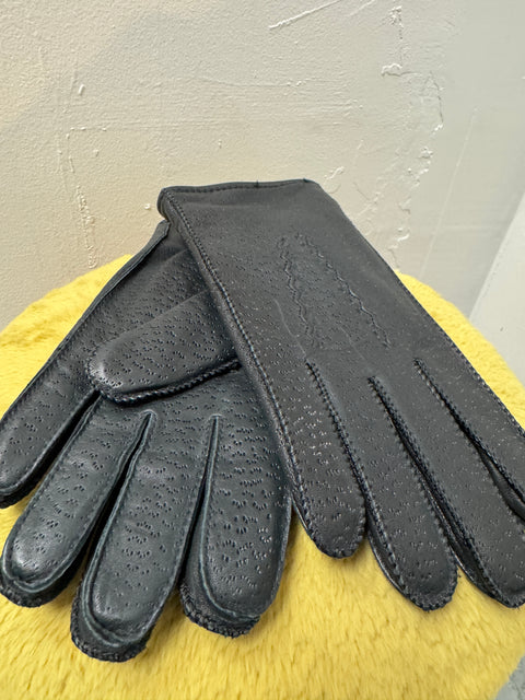 JCPenney Black Leather Gloves