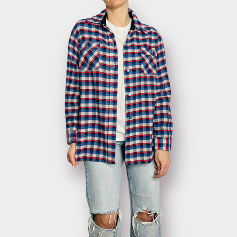80s Red White Blue Acrylic Flannel