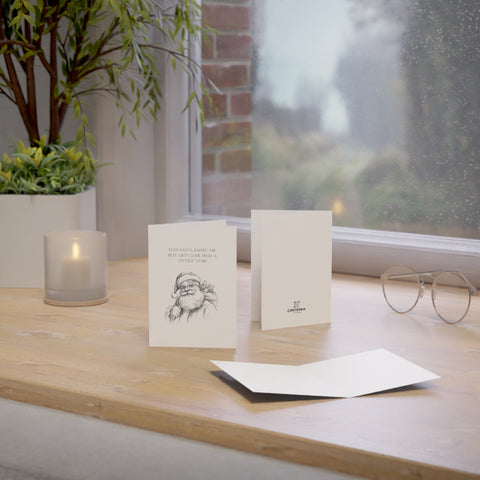 Vintage Lovers Christmas Greeting Cards Vintage Santa (1, 10, 30, and 50pcs)