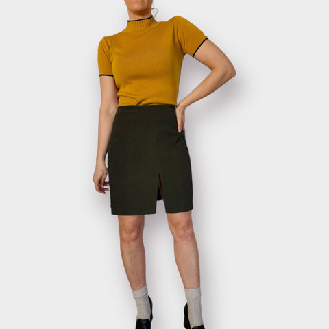 90s ilyza Olive Green Skirt Size L