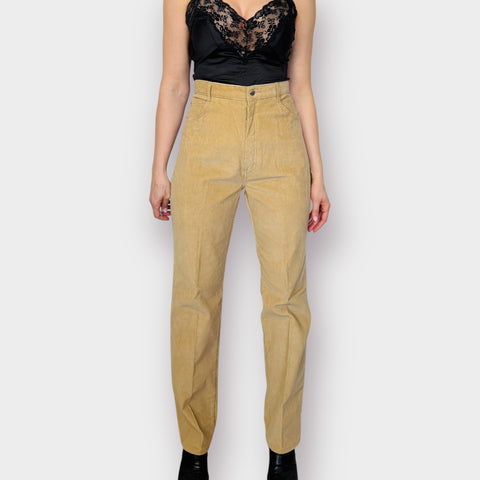 80s Gitano Deadstock Tan Corduroys Size 34”