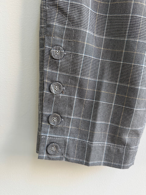 Y2K One Tuff Babe gray plaid capris Size S