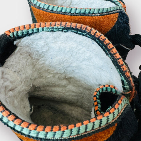 70d Suede Patchwork Boots Size 7