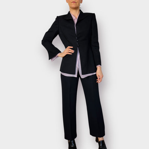 90s Liz Claiborne Black Suit set size 10P