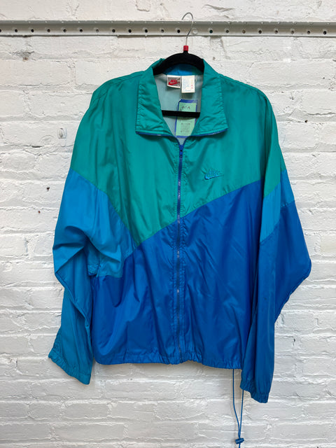 90s Nike Blue Teal Windbreaker Size L