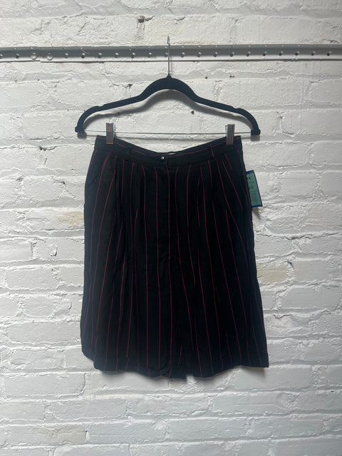 90s Spitalnick Black Pink Trouser Shorts Size M