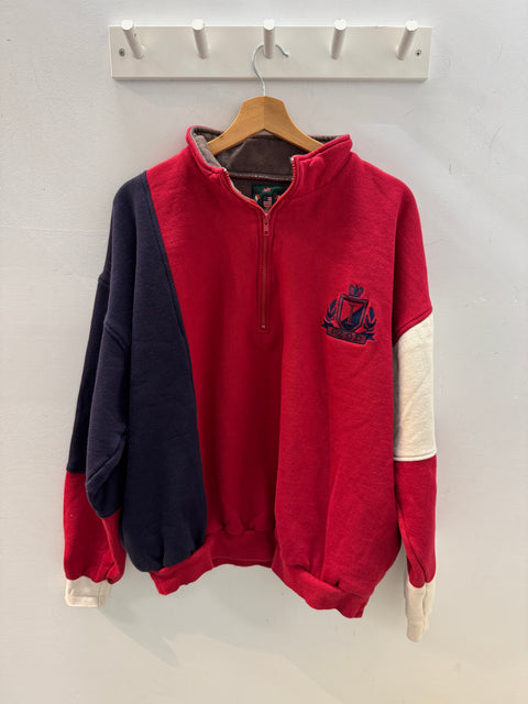 90s IZOD Quarter Zip Sweatshirt Size XL