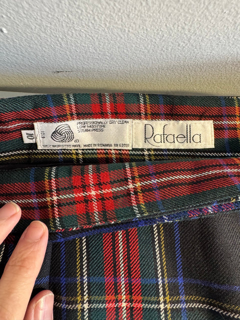 90s Rafaella Plaid Maxi Skirt Size M