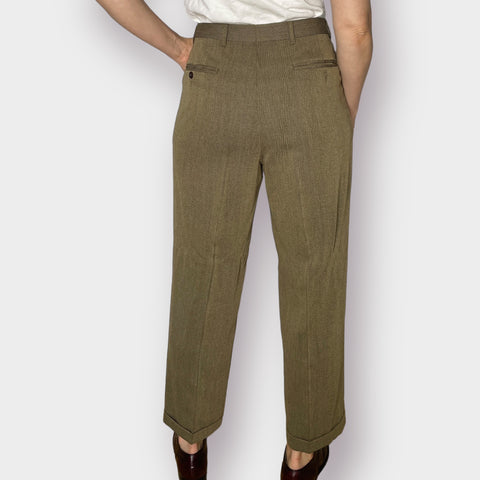 90s Valentino Tan Brown  Trousers