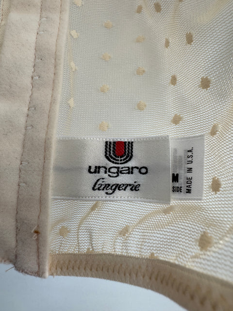 80s Ungaro Lingerie Cream Corset size M
