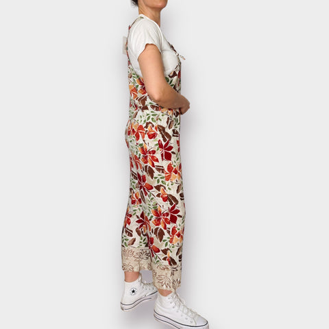 90s White Stag Leaf Overalls Size S/M