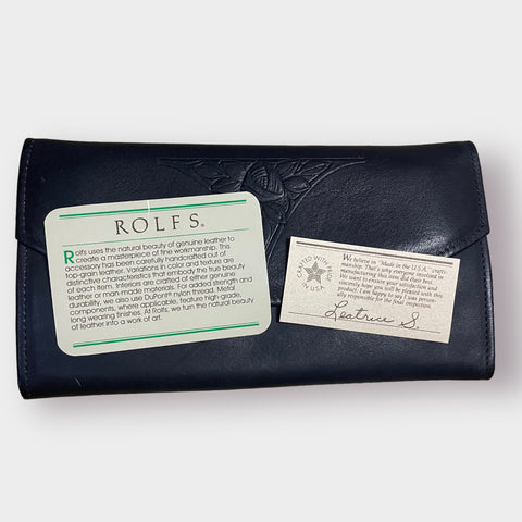 70s Rolfs Black Leather Wallet