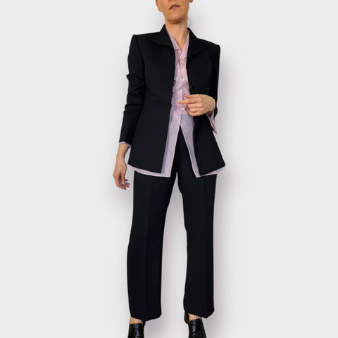90s Liz Claiborne Black Suit set size 10P