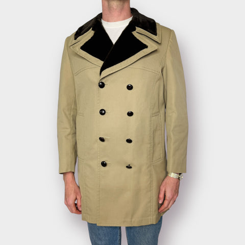 70s London Fog Faux Fur Lined Coat Size 38