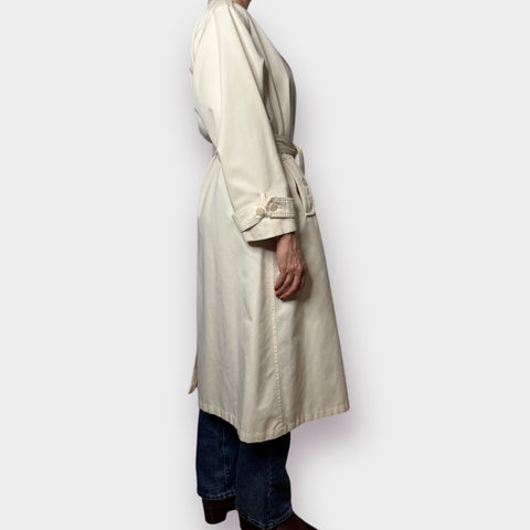 80s Coat Works Cream Trenchcoat