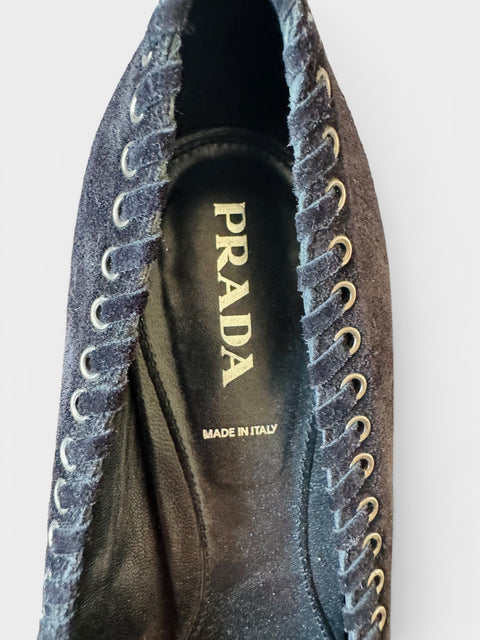 Vintage PRADA Suede Loafers Size 41