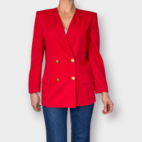 80s Pendleton Red Double Breasted Blazer
