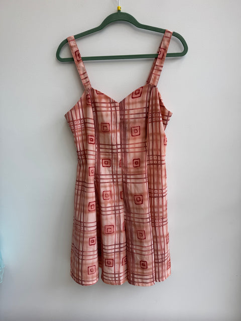 90s I.C.I Peach Romper size M