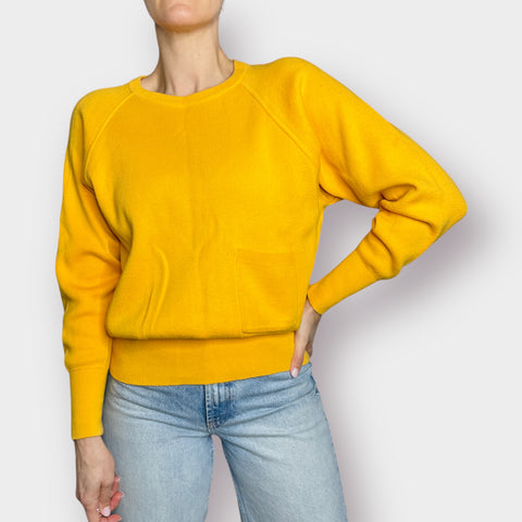 90s Casual Corner Mustard Yellow Knit Top Size M