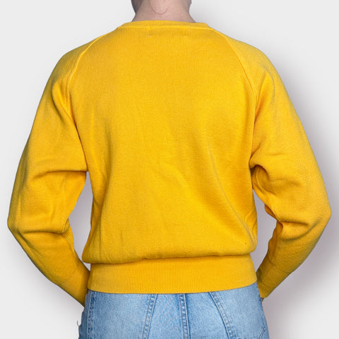 90s Casual Corner Mustard Yellow Knit Top Size M