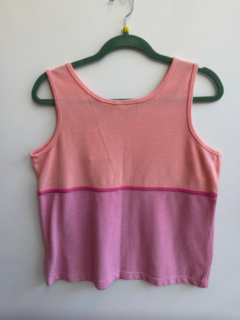 90s Jaclyn Smith Sport Pink Orange Tank Size M