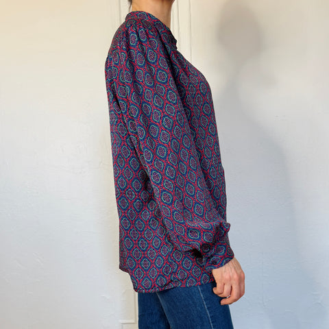 80s Pendleton Medallion Print Blouse Size XL