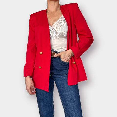 80s Pendleton Red Double Breasted Blazer