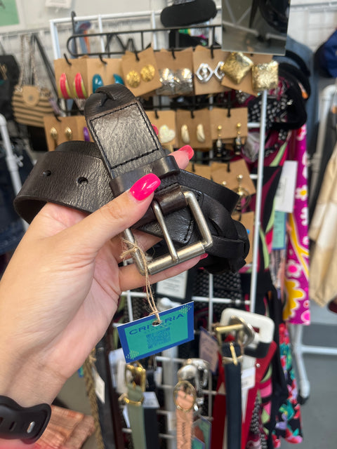 VTG Dark Brown Leather Belt