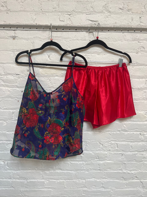 90s Petra Fashions cami and shorts set Size L