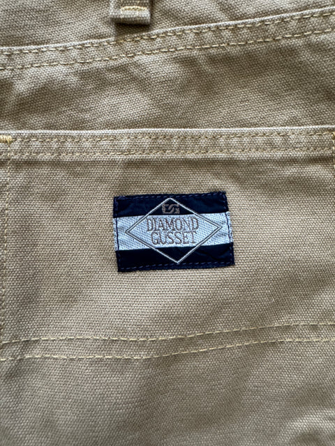 90s Diamond Gusset Tan Jorts Size 35