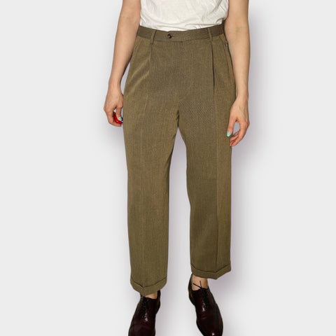 90s Valentino Tan Brown  Trousers