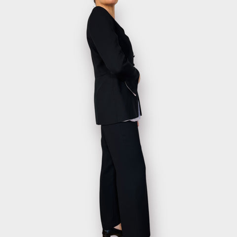 90s Liz Claiborne Black Suit set size 10P