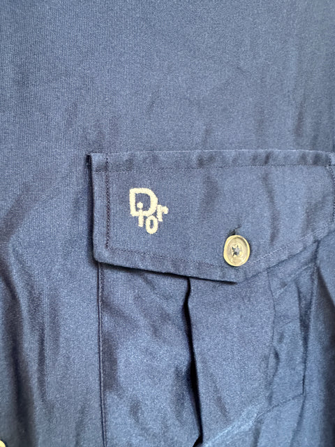 70s Liberty House by Christian Dior Navy Shirt Size M