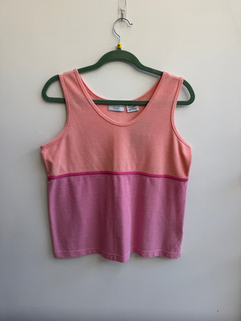 90s Jaclyn Smith Sport Pink Orange Tank Size M