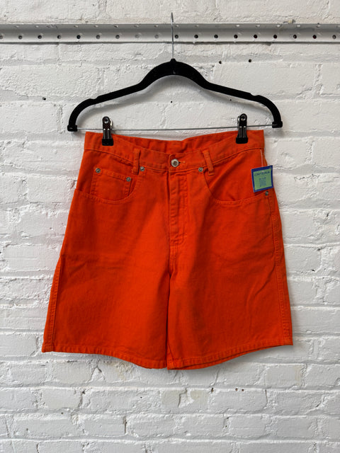90s Traffic High Waisted Bright Orange Shorts Size S