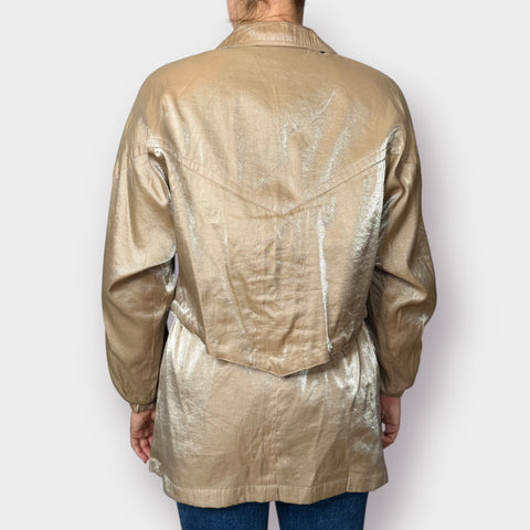 90s Braetan Tan Iridescent Jacket Size L