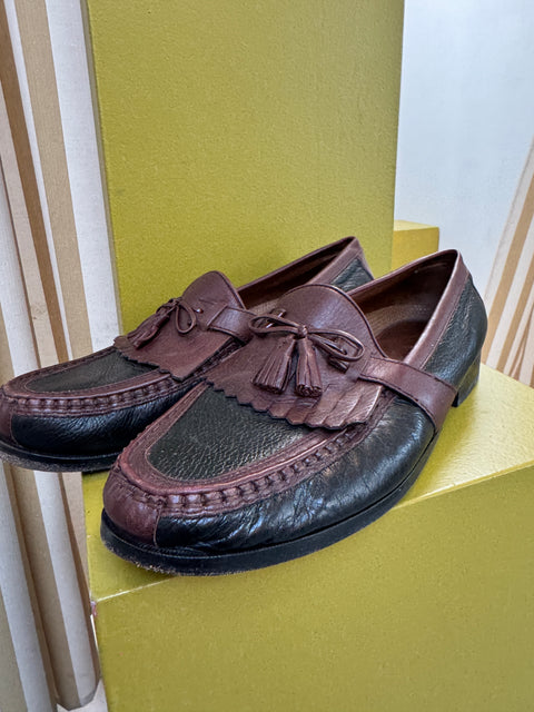 Johnston Murphy Two Tone Loafers Size 12W