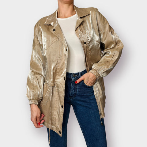 90s Braetan Tan Iridescent Jacket Size L