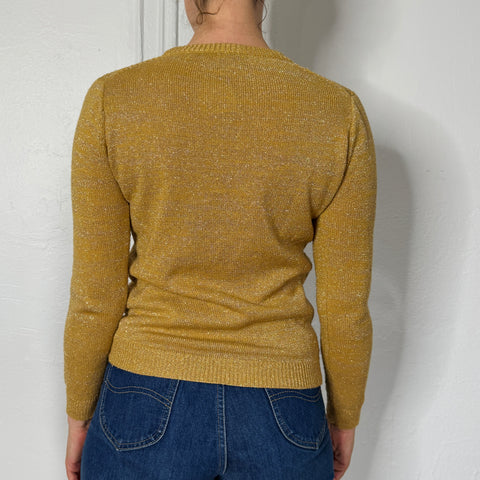 70s Gyn Tot Les Gold Sweater size S