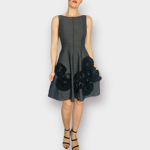 Tracy Reese Gray Black Dress Size 2