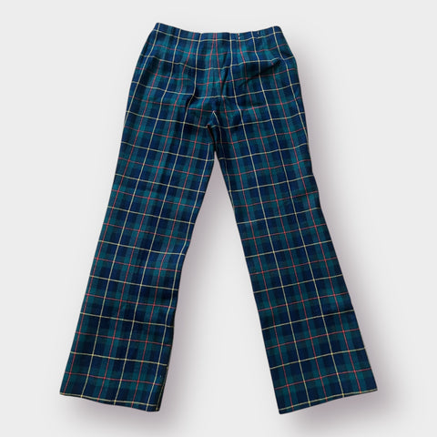 70s Plaid Wool Slacks Size S