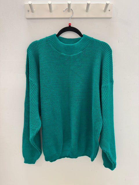 80s Pacific Bay Green Sweater Size L