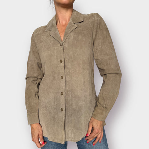 90s Style & Co Collection Suede Top Size M